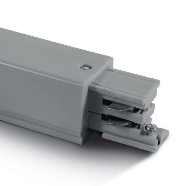 ONE Light Square Track Accessories - startvoeding - rechts - 3-fase railsysteem - 16A - grijs