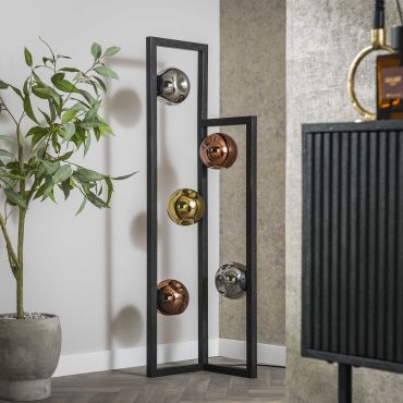 Vico Stellar - vloerlamp - 130 cm - zwart