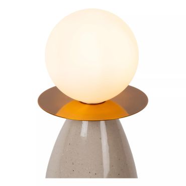 Lucide Figaro - tafellamp - Ø 12 x 53,5 cm - grijs
