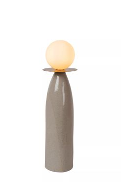Lucide Figaro - tafellamp - Ø 12 x 45 cm - grijs