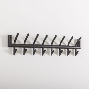 Vico Tubo - kapstok met 16 haken - 90 x 10 x 34 cm - mat donker grijs