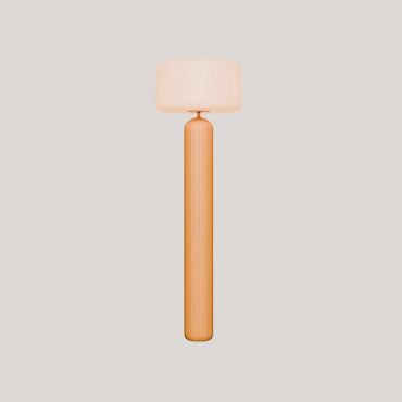 New Garden Phoebe 145 - oplaadbare vloerlamp op zonne-energie en op batterijen met afstandsbediening - Ø 45 x 143 cm - RGB + wit 5W LED incl. - IP65 - mosterdgeel - 3000K