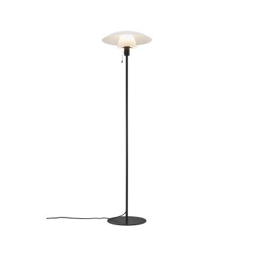 Nordlux Verona - staanlamp - 150 cm - opaal wit en zwart