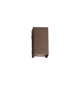 Nova Luce Elio - buiten wandverlichting - 7 x 13 x 6,2 cm -  6W LED incl. - IP65 - corten