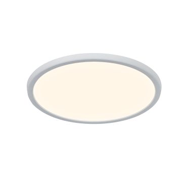 Nordlux Oja - plafondverlichting - Ø 29,4 x 2,3 cm - 15W LED incl. (3000K/4000K) - IP54 - wit