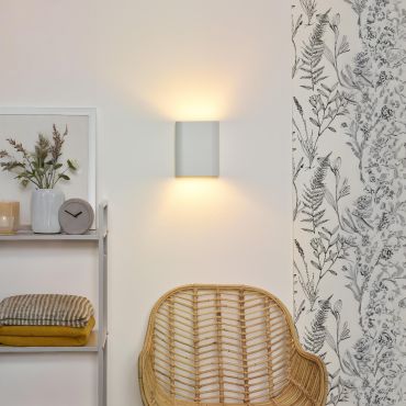 Lucide Ovalis - wandverlichting - 16 x 8 x 20 cm - wit