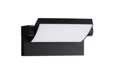Nova Luce Sally - buiten wandlamp - 21 x 16,5 x 10 cm - 20W LED incl. - IP54 - zwart