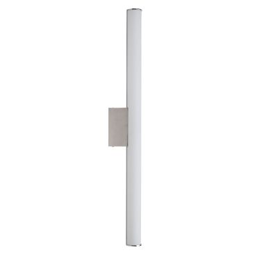 Brilliant Tube - plafond/wandlamp - 60 x 11 cm - 17W LED incl. - wit &amp; chroom