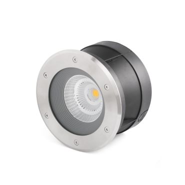 Faro Suria-24 - ronde grondspot voor buiten - Ø 220 mm, Ø 209 mm inbouwmaat - 24W LED incl. - IP67 - satijn inox - 24 graden