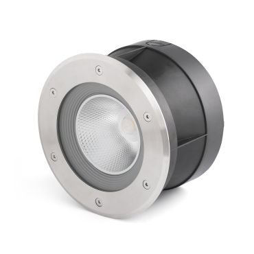 Faro Suria-24 - ronde grondspot voor buiten - Ø 220 mm, Ø 209 mm inbouwmaat - 24W LED incl. - IP67 - satijn inox - 60 graden