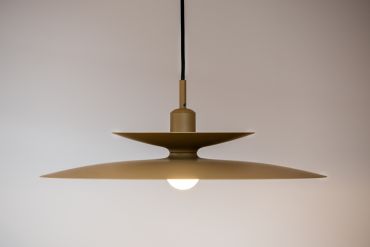 Artdelight Linares - hanglamp - Ø 50 x 16,5 cm - bruin
