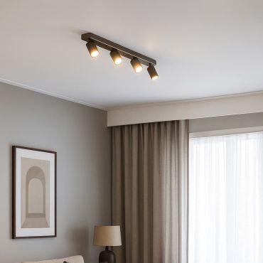 Projectlight Phoebe - opbouwspot 4L - 76 x 7 x 11 cm - brons