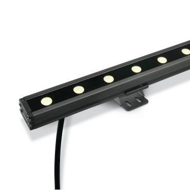 ONE Light LED Wall Washers - verstraler - 100 x 6 x 3,1 cm - 24 x 1W dimbare LED incl. - IP66 - grijs - warm witte lichtkleur