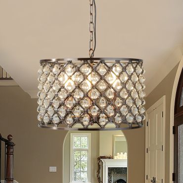 Searchlight Marquise - hanglamp - Ø  38 x 100 cm - antiek koper