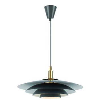 Nordlux Bretagne - hanglamp - Ø 38 x 217 cm - grijs