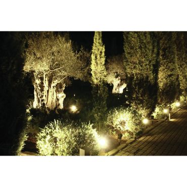 ONE Light Garden Square Spots - grondspot voor buiten - 4 x 4 x 6 cm - 1W LED incl. - IP65 - antraciet