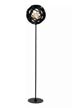 Lucide Hannelore - vloerlamp - Ø 30 x 149,6 cm - zwart