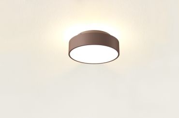 Artdelight Chicago - plafondlamp - Ø 25 x 9 cm - 19,5W dimbare LED incl. - brons geborsteld