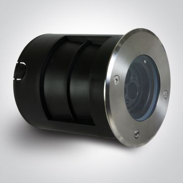ONE Light Inground Tiltable Range - grondspot voor buiten - Ø 150 mm, Ø 140 mm inbouwmaat - 3 x 1,5W LED incl. - IP67 - roestvrij staal