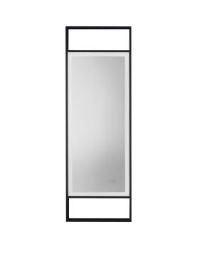 Nova Luce Doul - spiegel met verlichting - 40 x 120 x 5 cm - 37W LED incl. - IP44 - geanodiseerd zwart