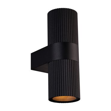 Nordlux Kyklop Ripple - wandverlichting -  8,6 x 25,4 cm - zwart