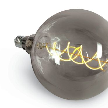 ONE Light Decorative LED lamp - Ø 20 x 30 cm - E27 - 8W - niet-dimbaar - 2700K - donker chroom