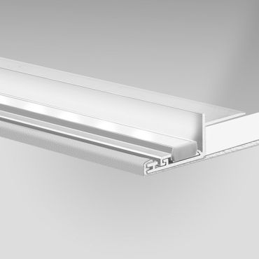 KLUS Nisa - inbouw LED profiel voor 12mm gipsplaat - 3,2 cm vensterbreedte - aluminium