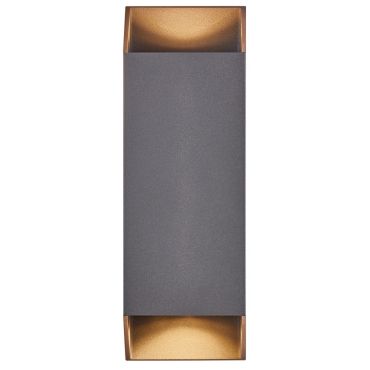 Nordlux Nico - buiten wandlamp - 8 x 8 x 23,5 cm - IP54 - grijs