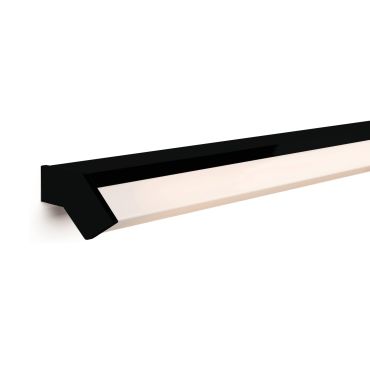 Artdelight Mirror-58 - wandverlichting - 88 x 6,8 x 8 cm - 12W LED incl. - IP44 - zwart