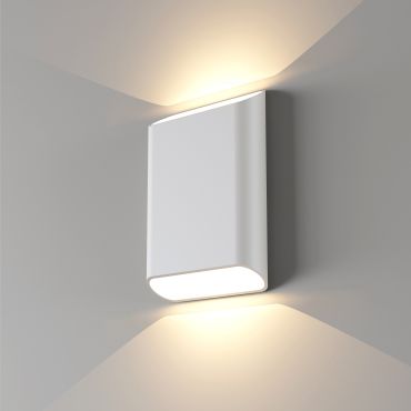 Artdelight Diaz - wandlamp - 4 x 14,5 x 20 cm - 2 x 6W LED incl. - IP65 - wit