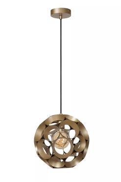 Lucide Hannelore - hanglamp - Ø 30 x 163 cm - goud