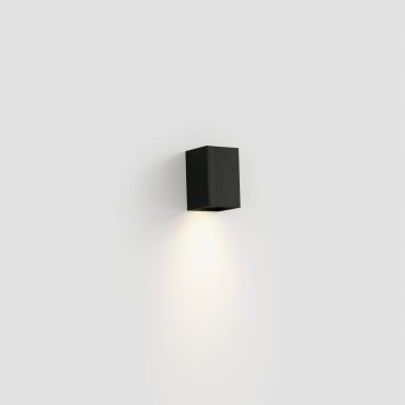 Faro Lune - wandlamp - 8 x 10 x 6,5 cm - zwart