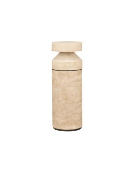 Nova Luce Balma - tuinpaal - Ø 19,2 x 54 cm - 21W LED incl. - IP65 - marmer travertijn