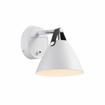 Design for the People Strap 15 - wandverlichting met schakelaar - 21,5 x 16,5 x 17 cm - wit