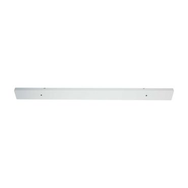 Artdelight Balk - plafondplaat voor 2 hanglampen - 120 x 9,5 x 3 cm - wit