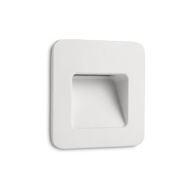 Faro Nase - inbouw wandverlichting - 9,4 x 5,7 x 9,4 cm - 2,9W LED incl. - IP44 - mat wit