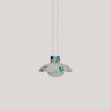 New Garden Syros - oplaadbare hanglamp op batterij met afstandsbediening - Ø 20 x 9,5 cm - 9W dimbare LED incl. - IP54 - veelkleurig