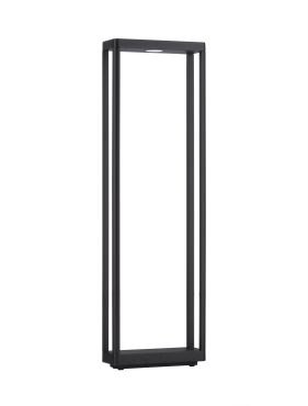 Nova Luce Cosmic - tuinpaal - 23 x 75 x 8,6 cm - 8W LED incl. - IP65 - donker antraciet