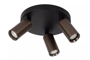 Lucide Ritmo - opbouwspot 3L - Ø 18 x 11,1 cm - koffie