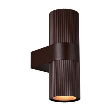 Nordlux Kyklop Ripple - wandverlichting -  8,6 x 25,4 cm - roestig