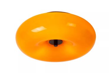 Lucide Senstino - plafondlamp - Ø 30 x 11 cm - oranje
