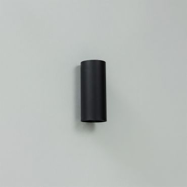 Artdelight Roulo2 - wandverlichting -  Ø 6,5 x 15,4 cm - mat zwart