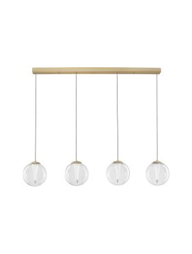 Nova Luce Galeo - hanglamp - 136 x 179 x 22 cm - 25W dimbare LED incl. - zandgoud