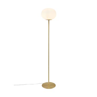 Nordlux Alton - staanlamp - 150 cm - messing en opaal wit