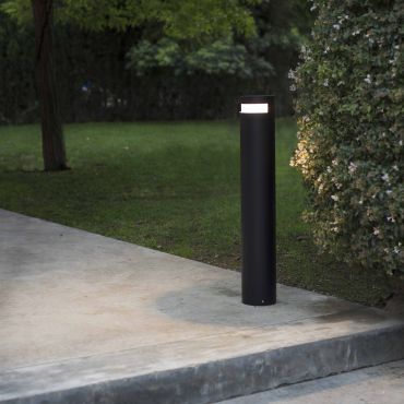 Faro Bast - tuinpaal - Ø 16 x 95 cm - 25W LED incl. - IP65 - donkergrijs