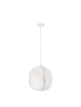 Nova Luce Pierida - hanglamp - Ø 42 x 210 cm - zandwit