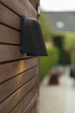 Lutec Ancor - buiten wandlamp - 11 x 9 x 14cm - IP54 - matzwart