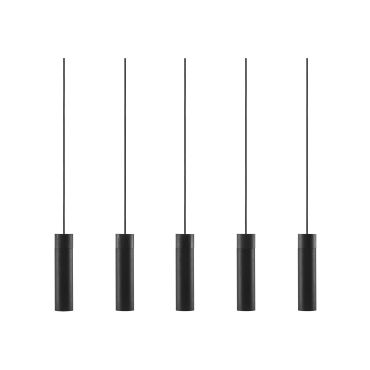 Nordlux Tilo - hanglamp - 80,6 x 6 x 224,6 cm - zwart