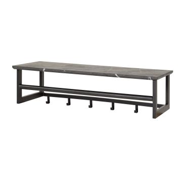 Vico Tenaro - kapstok met wandschap - 80 x 30 x 24 cm - grafiet