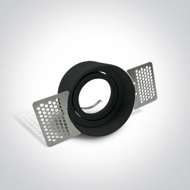 ONE Light Trimless GU10 Range - inbouwspot - Ø 75 mm, Ø 84 mm inbouwmaat - zwart